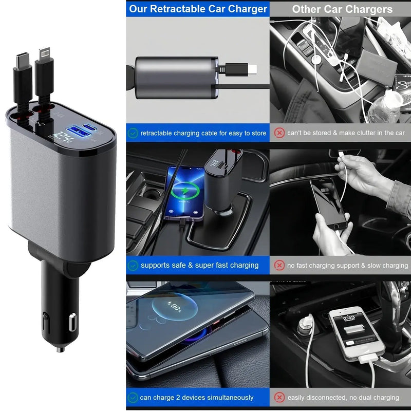 Retractable Premium Car Charger